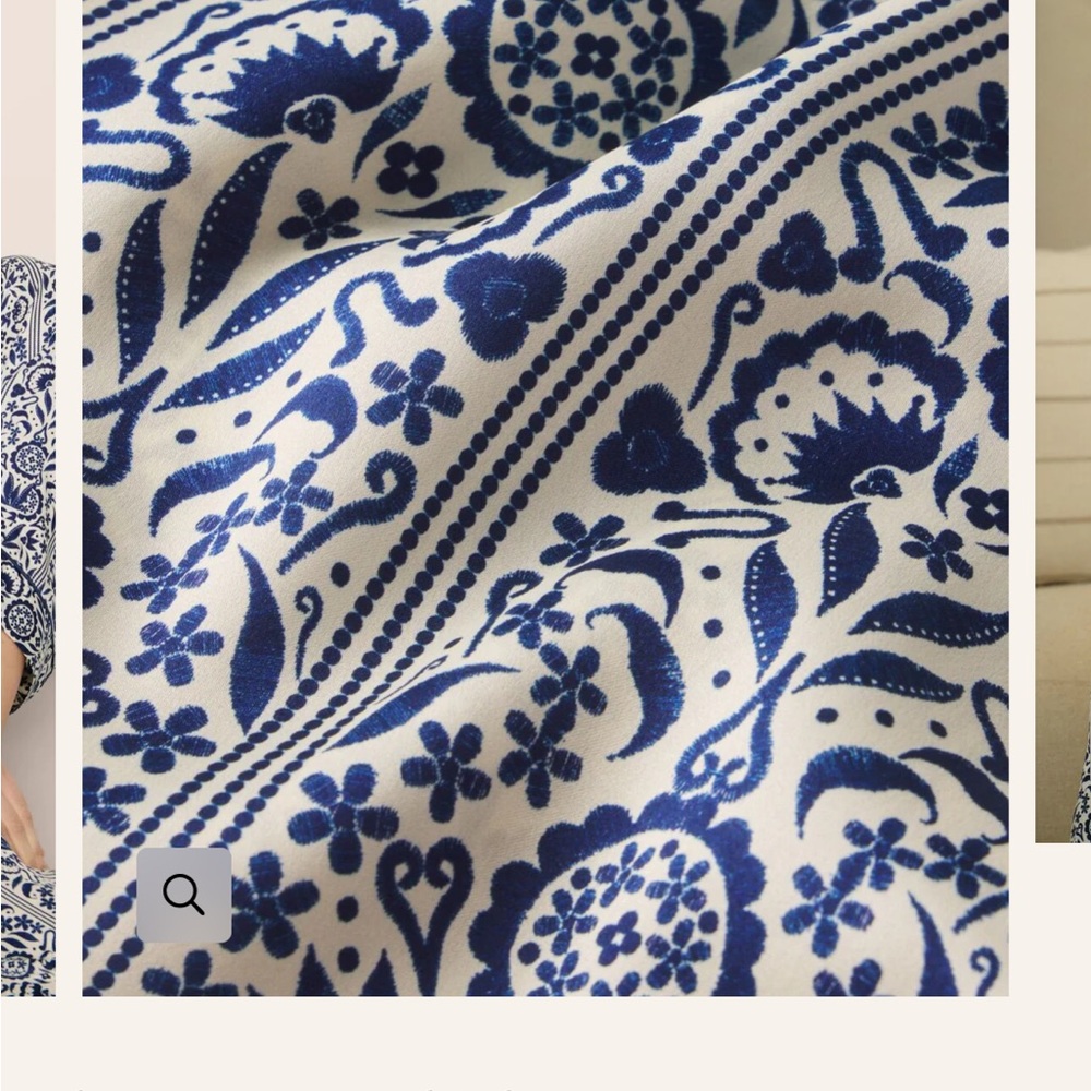 Eberjey x Casa Del Sol - Inez Washable Silk Printed Long PJ Set - Size S - NEW - Picture 7 of 7